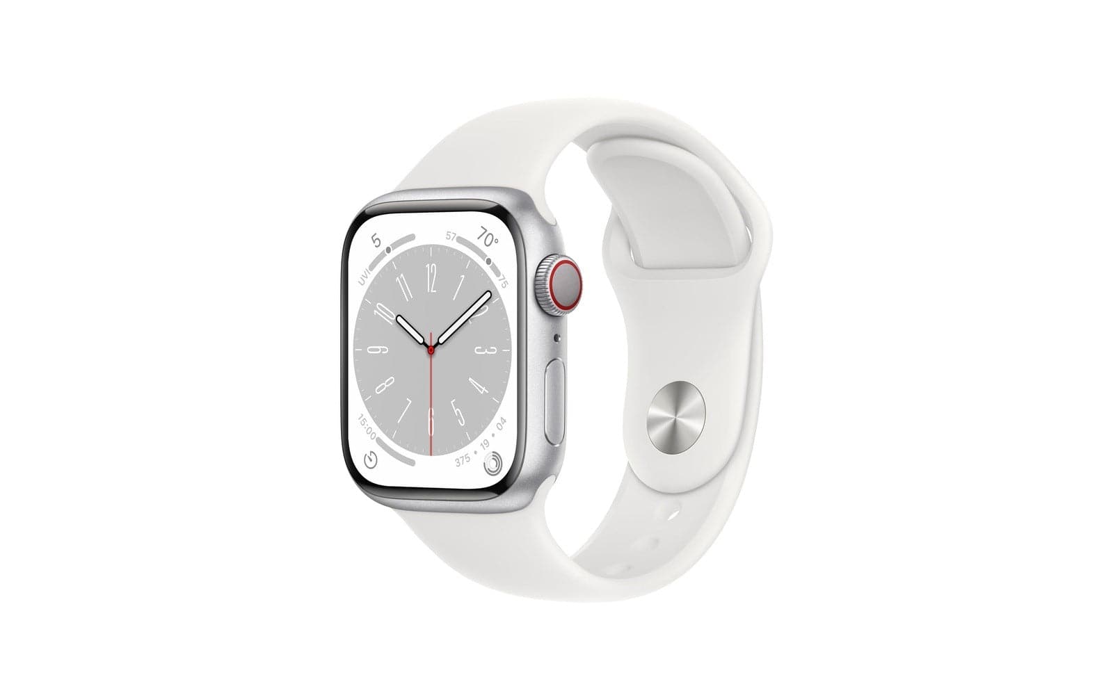 Apple Watch Series 8 41 mm LTE Alu Silver Sport White