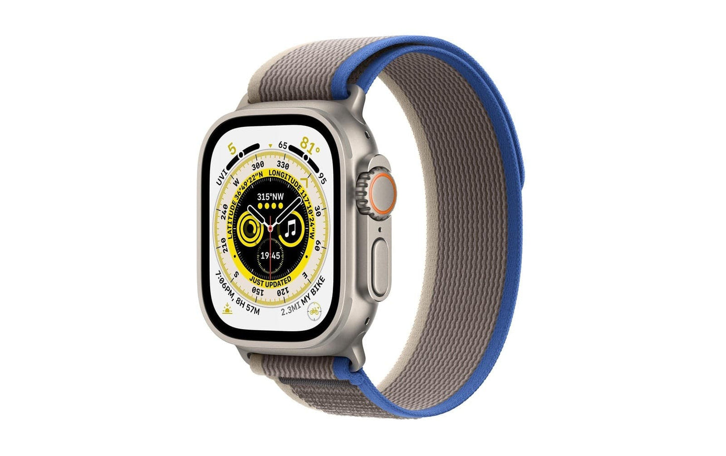 Apple Watch Ultra Trail Loop Blue/Gray– Medium/Large