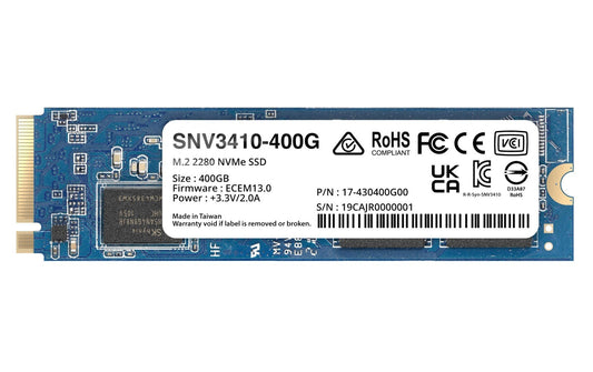 Synology SSD SNV3410 M.2 2280 NVMe 400 GB